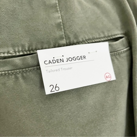 NWT Ag Adriano Goldschmied Women's Caden Jogger Trouser Pants in Green Size 26 - Picture 12 of 16
